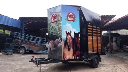 Carretinha para 1 animal · completa à venda, código A02